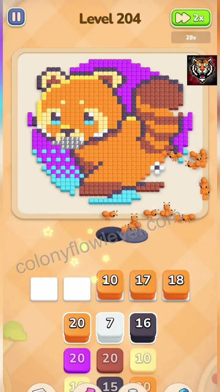 Colony Flow Level 204 step 3