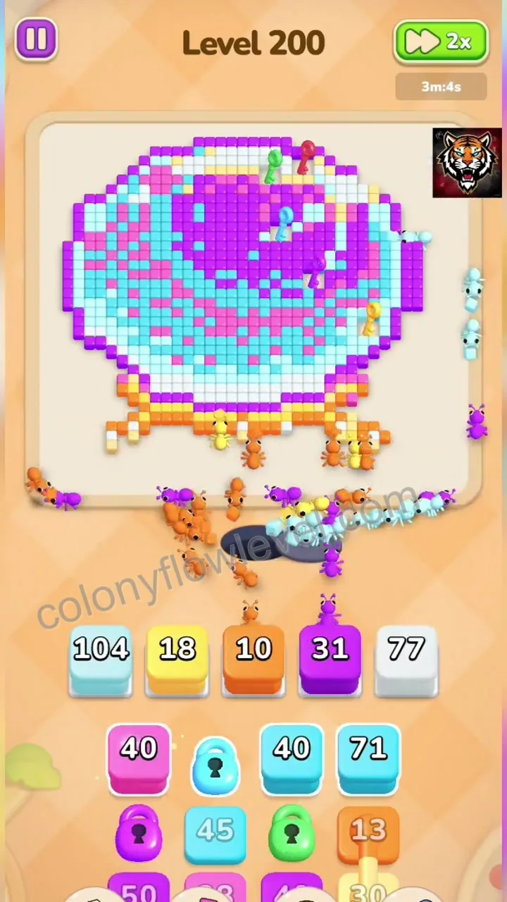 Colony Flow Level 200 step 3