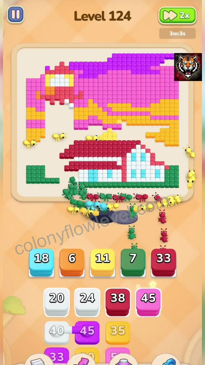 Colony Flow Level 124 step 4
