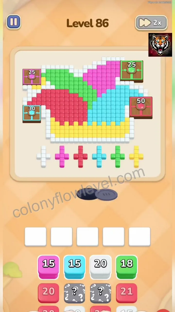 Colony Flow Level 86 step 1