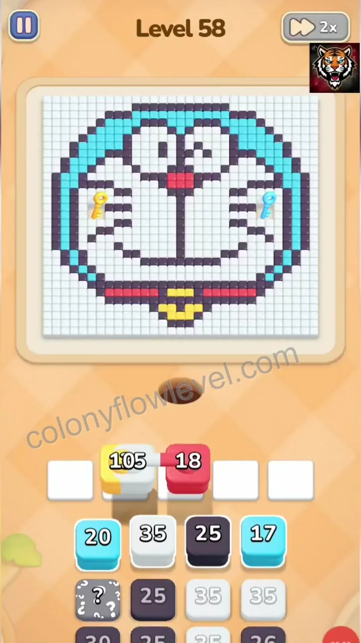 Colony Flow Level 58 step 1