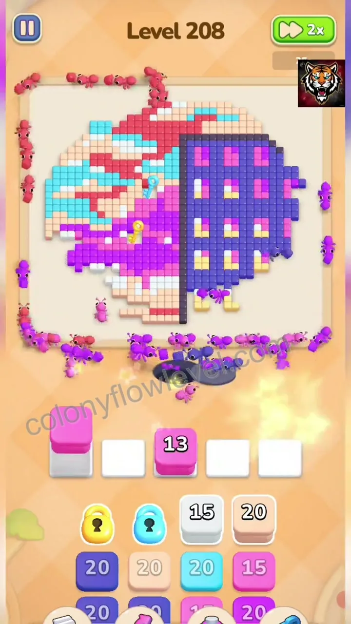 Colony Flow Level 208 step 3