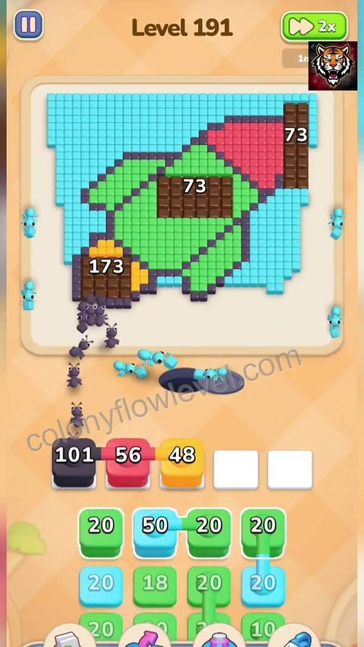 Colony Flow Level 191 step 3