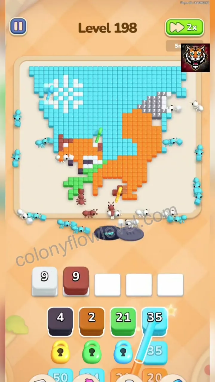 Colony Flow Level 198 step 4