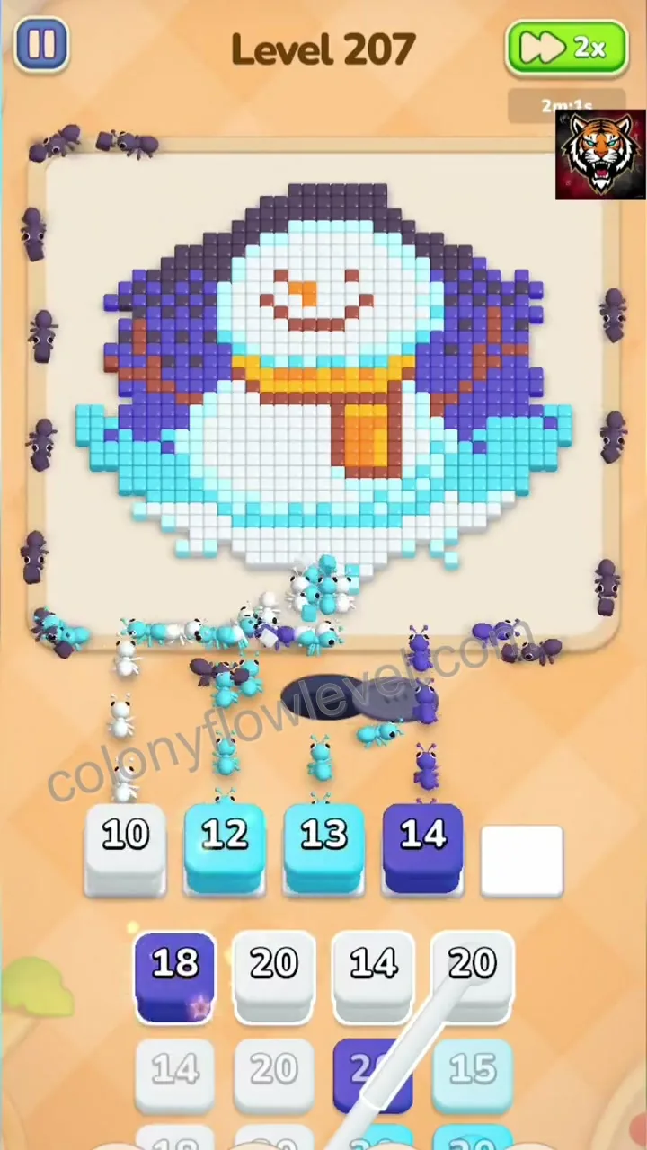 Colony Flow Level 207 step 3