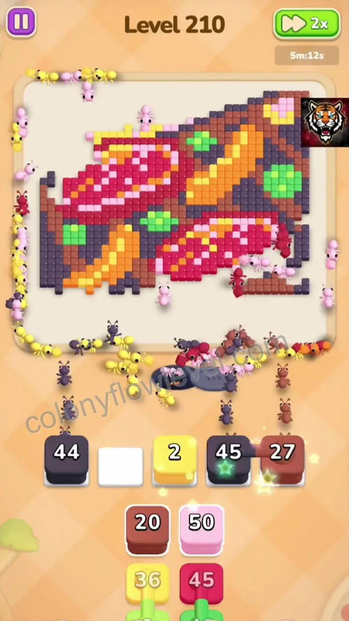 Colony Flow Level 210 step 3