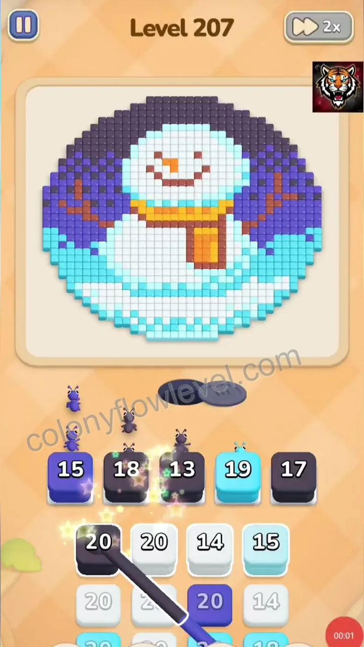Colony Flow Level 207 step 2