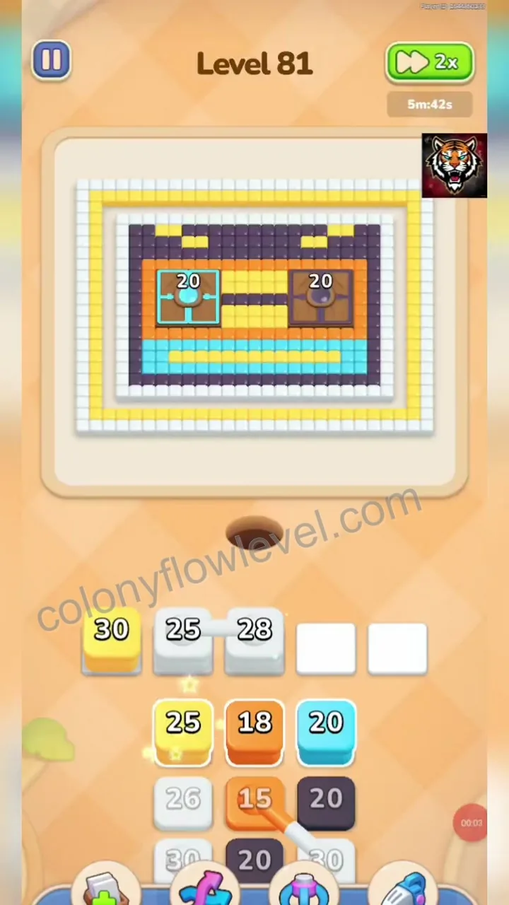 Colony Flow Level 81 step 2