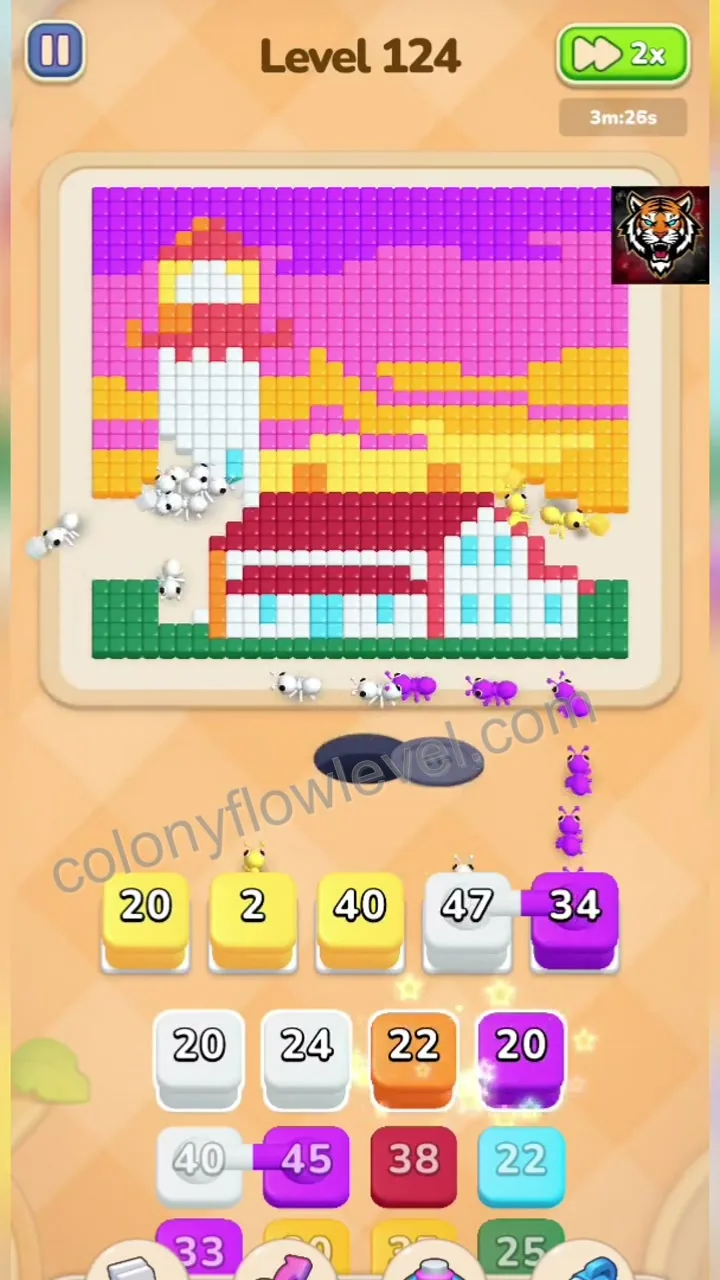 Colony Flow Level 124 step 3