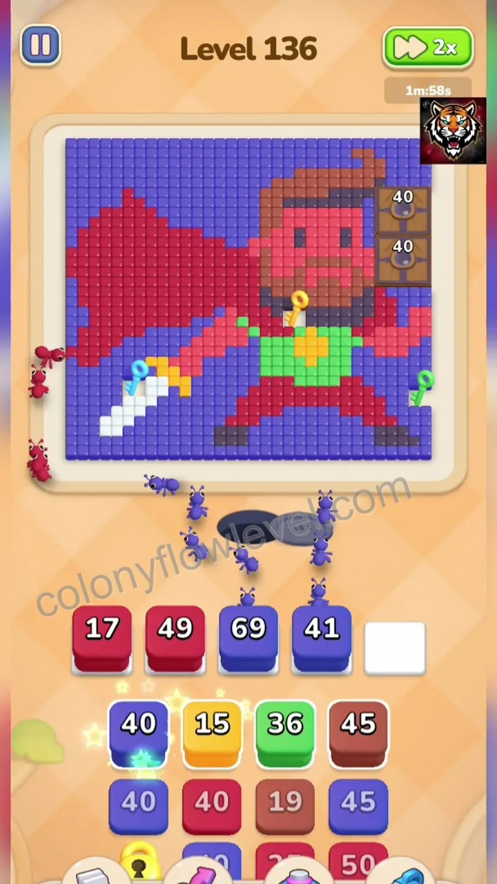 Colony Flow Level 136 step 2