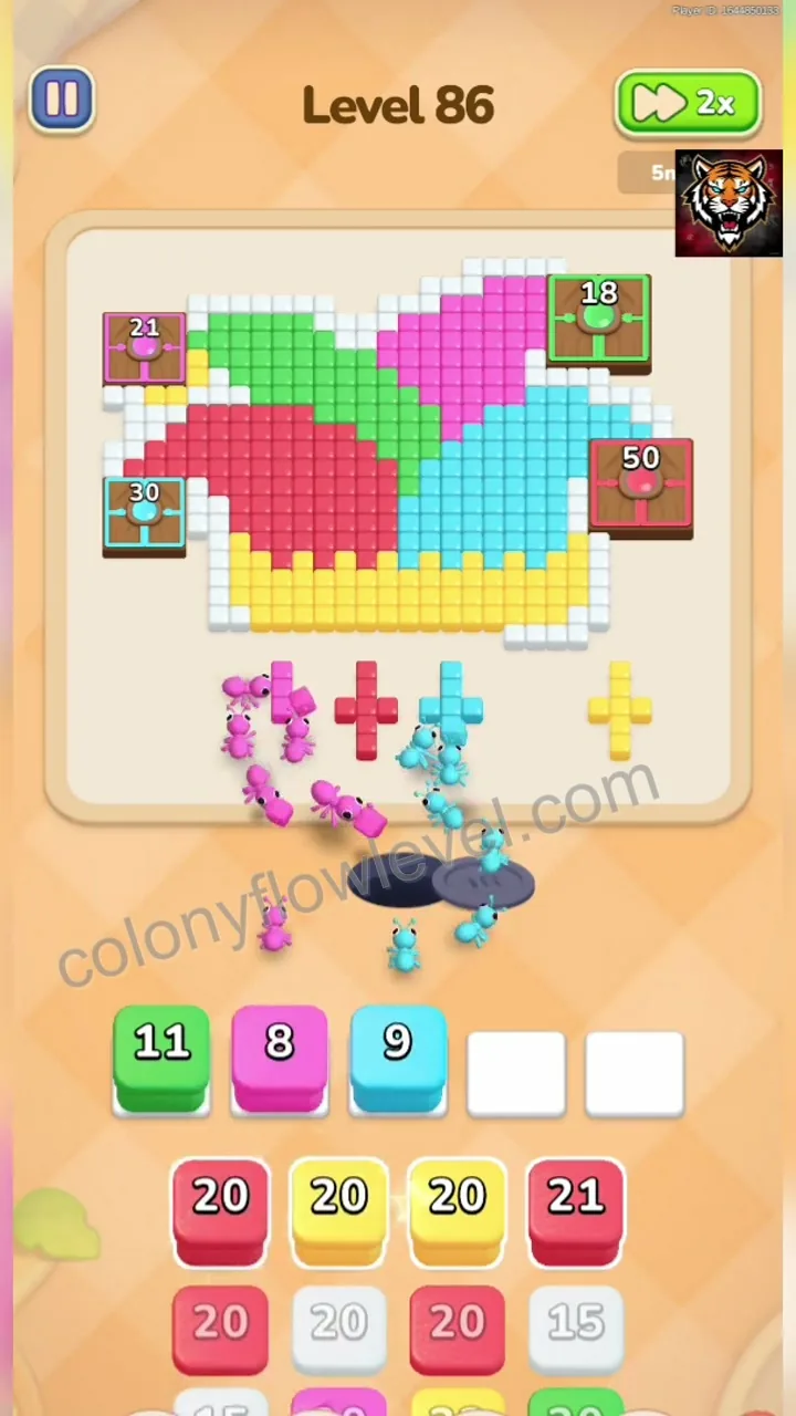 Colony Flow Level 86 step 3