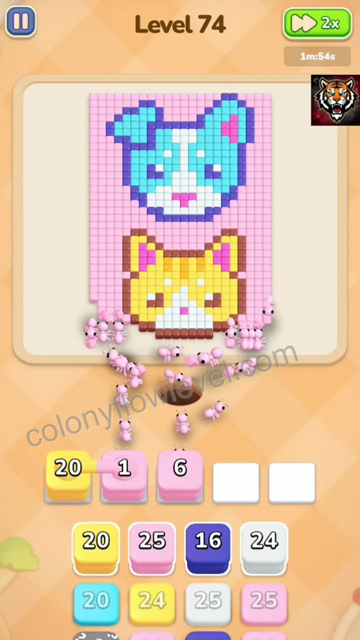 Colony Flow Level 74 step 2