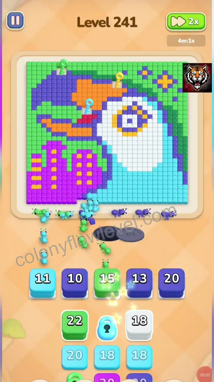 Colony Flow Level 241 step 2