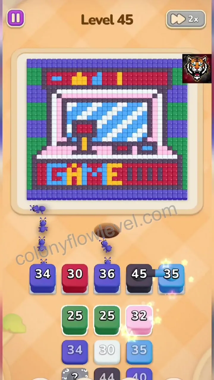 Colony Flow Level 45 step 2
