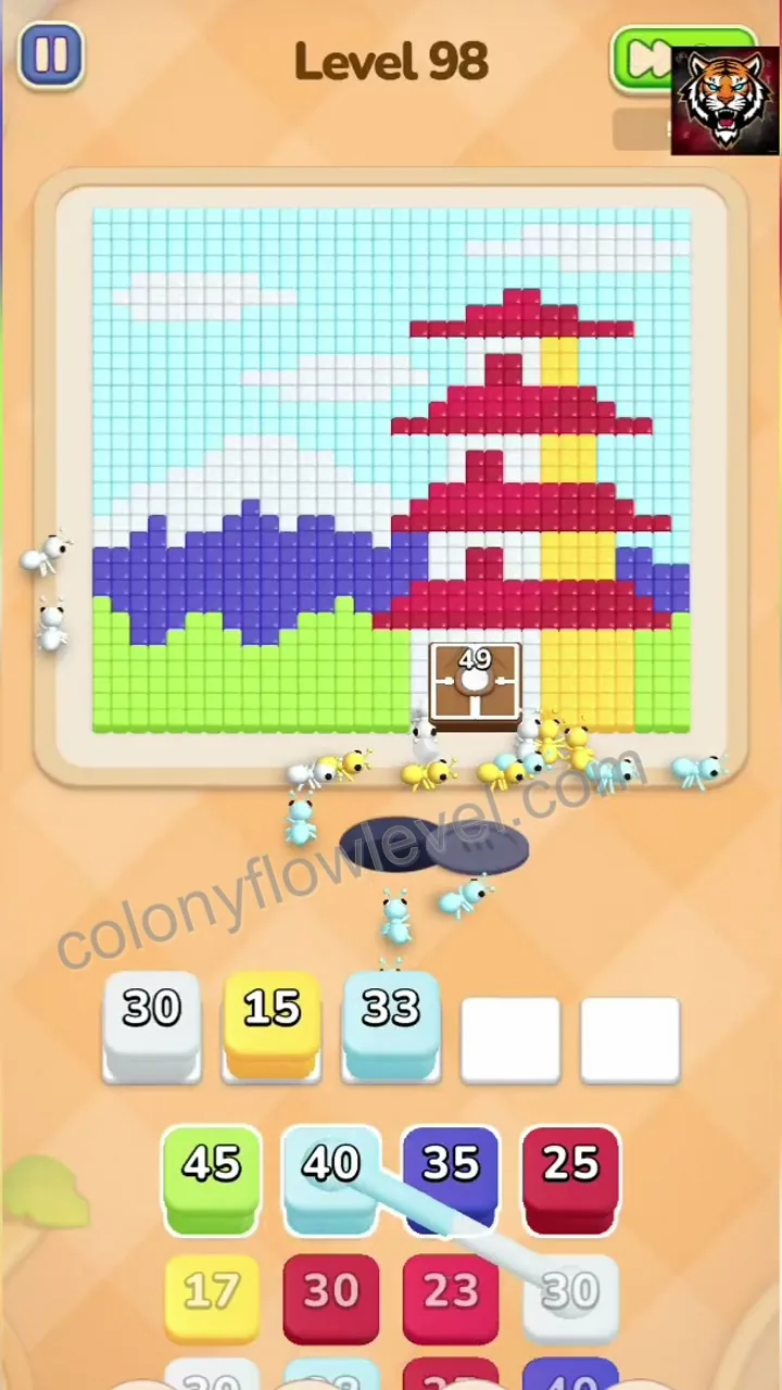 Colony Flow Level 98 step 2
