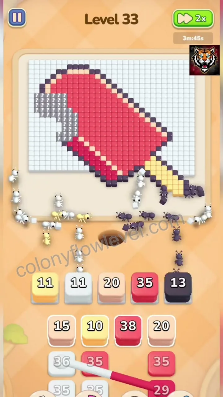 Colony Flow Level 33 step 3