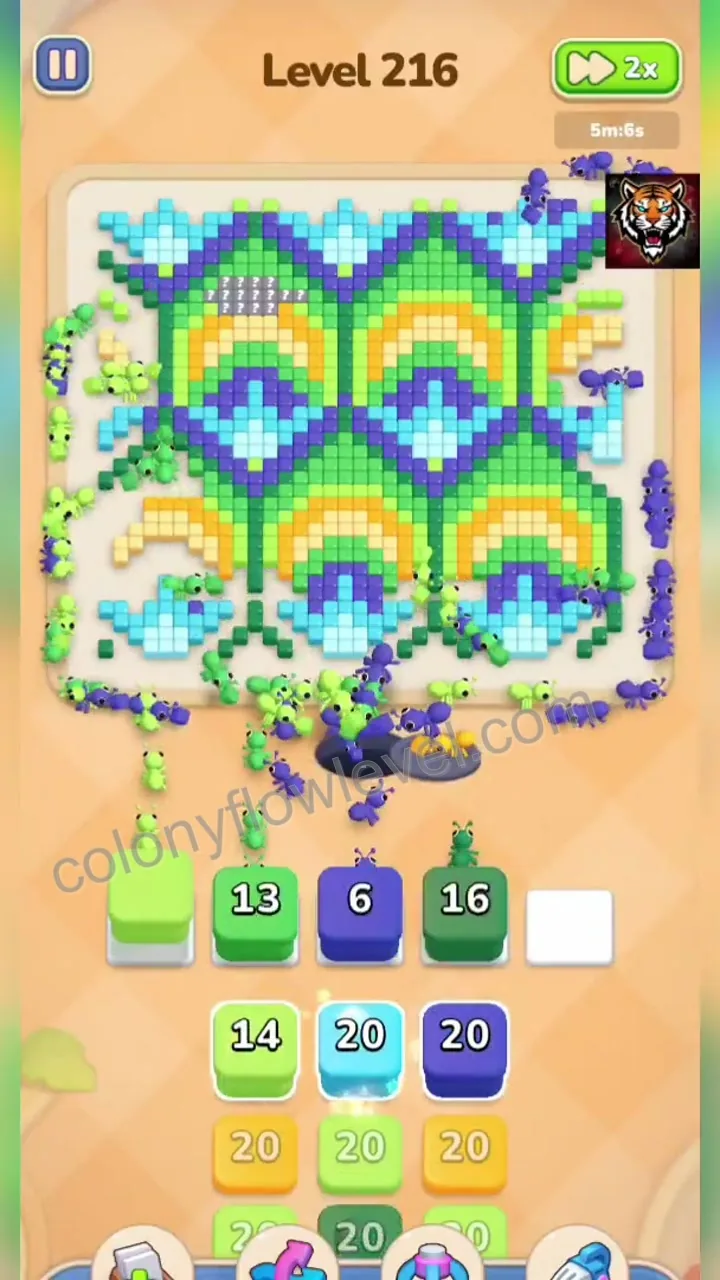 Colony Flow Level 216 step 4