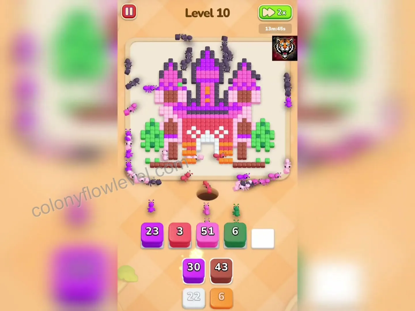 Colony Flow Level 10 step 4