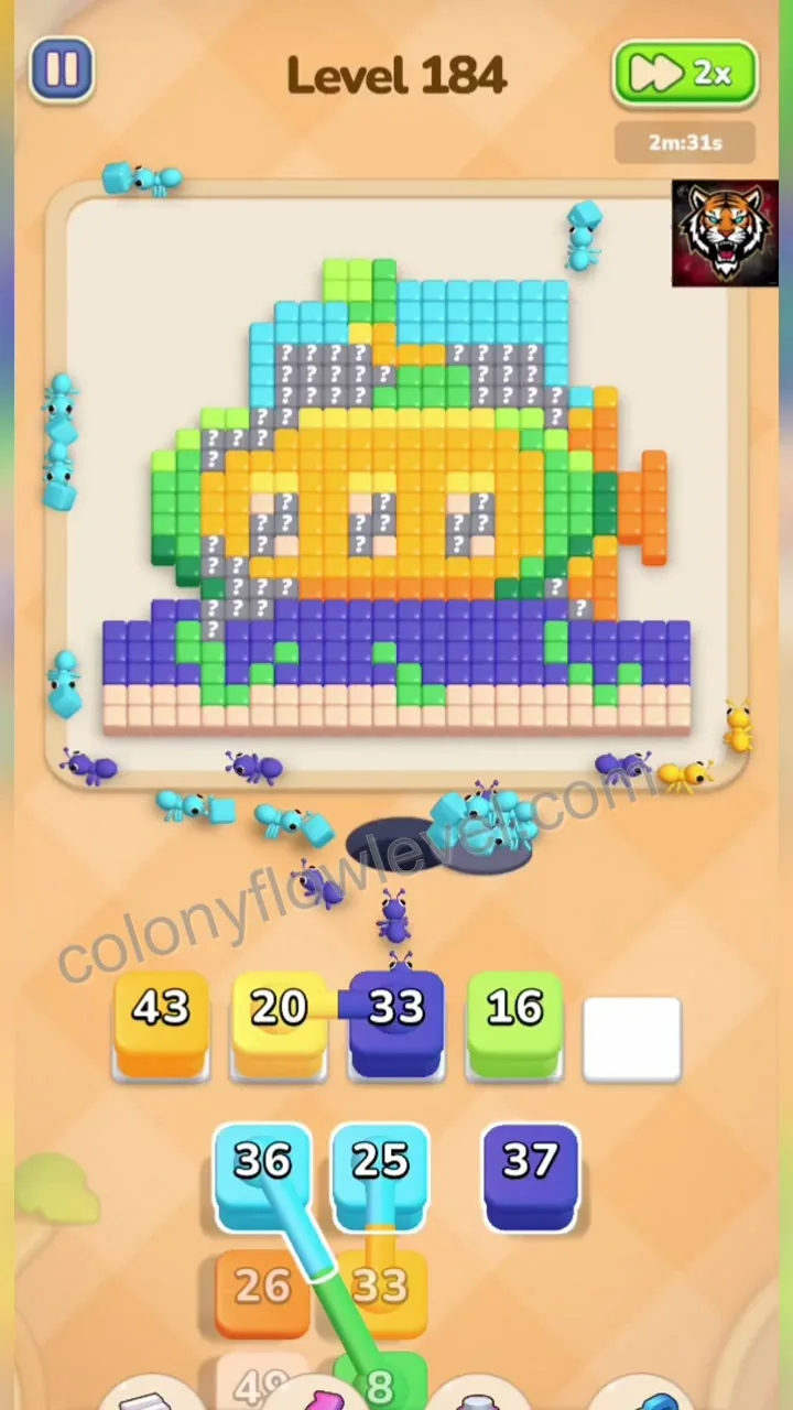 Colony Flow Level 184 step 3