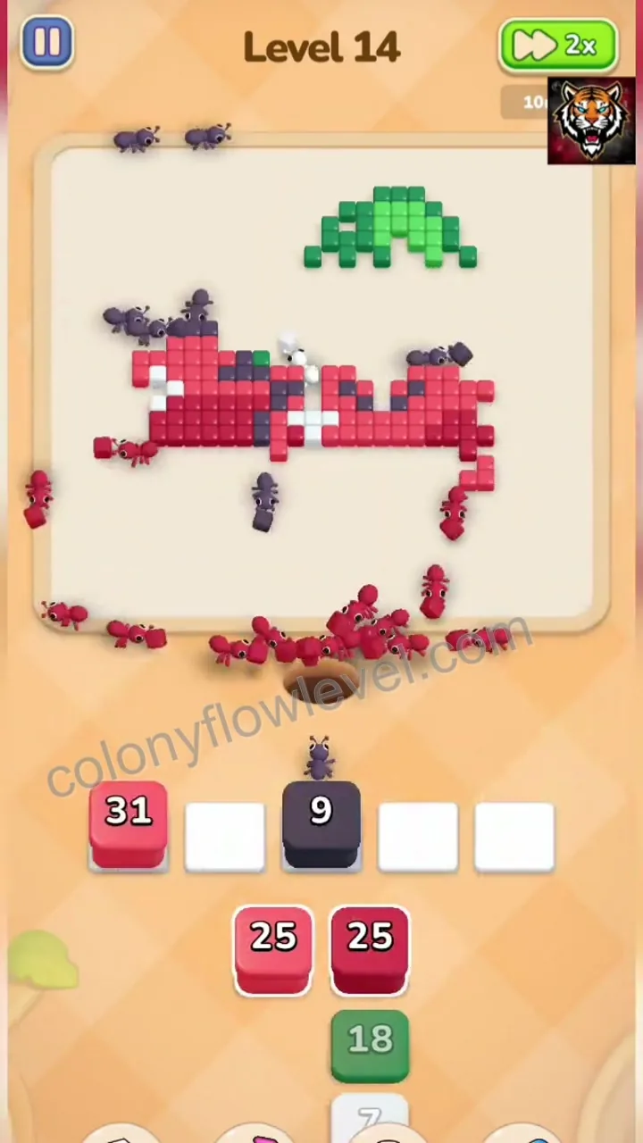 Colony Flow Level 14 step 4