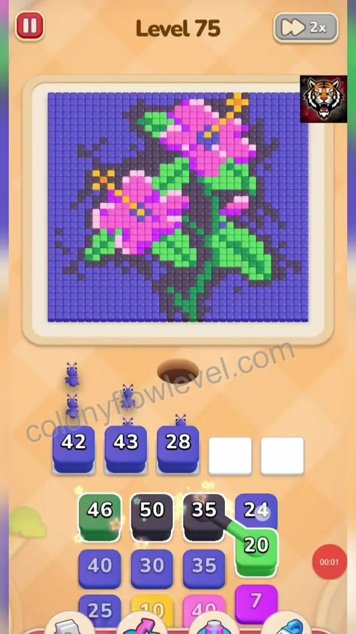 Colony Flow Level 75 step 2