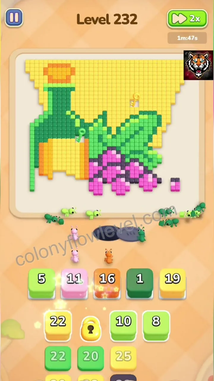 Colony Flow Level 232 step 4