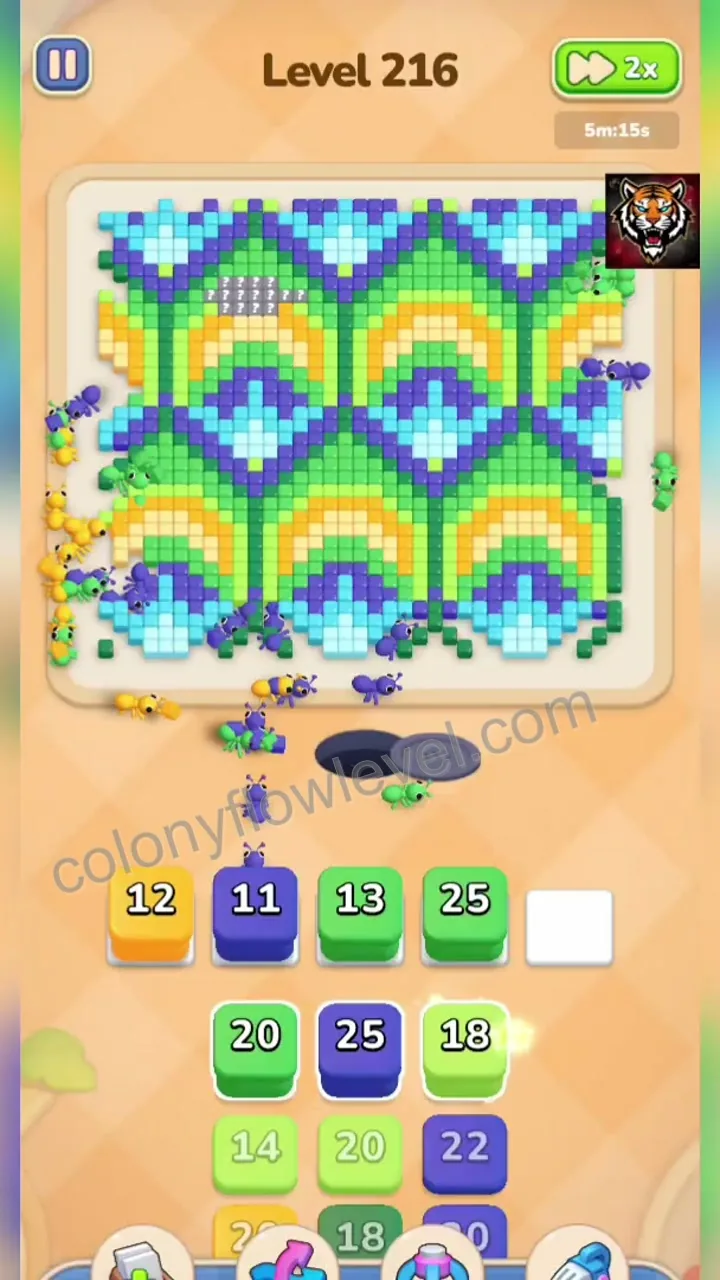 Colony Flow Level 216 step 3