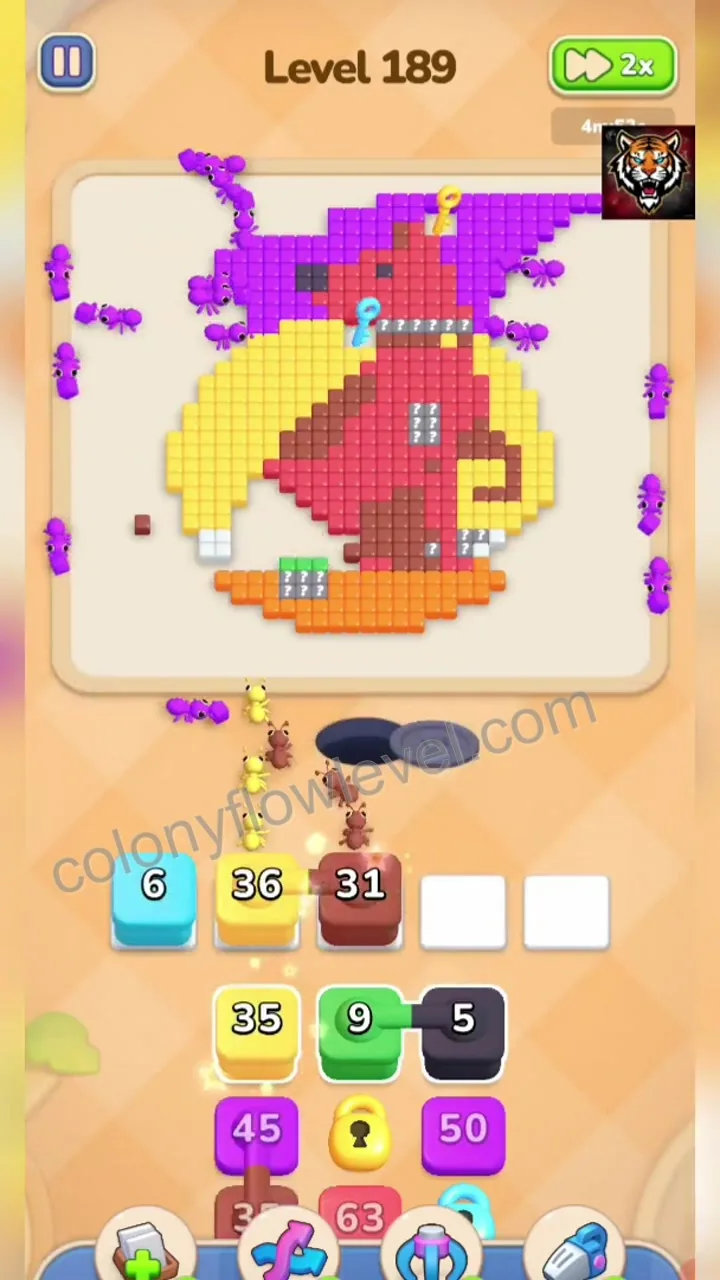 Colony Flow Level 189 step 3
