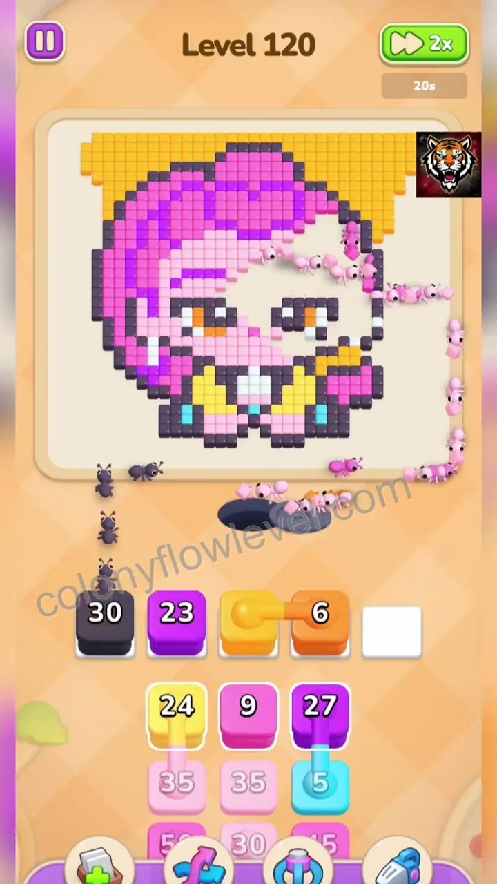 Colony Flow Level 120 step 4
