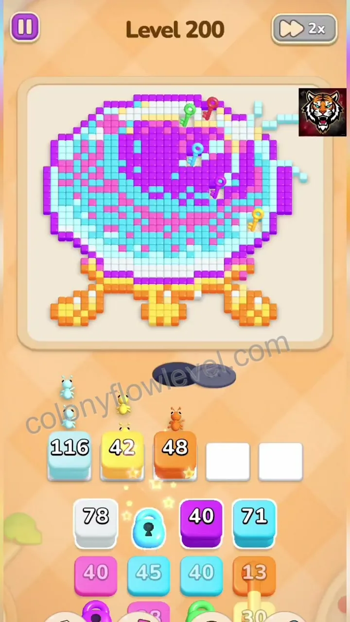 Colony Flow Level 200 step 2