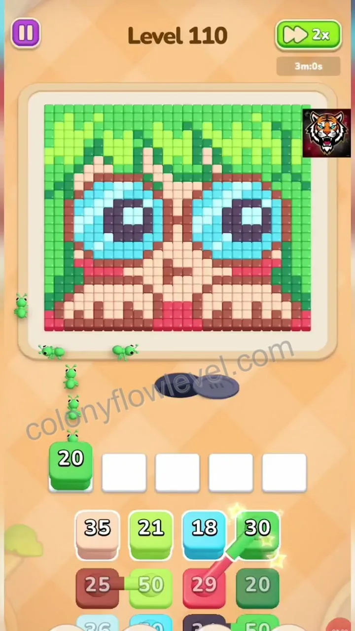 Colony Flow Level 110 step 2