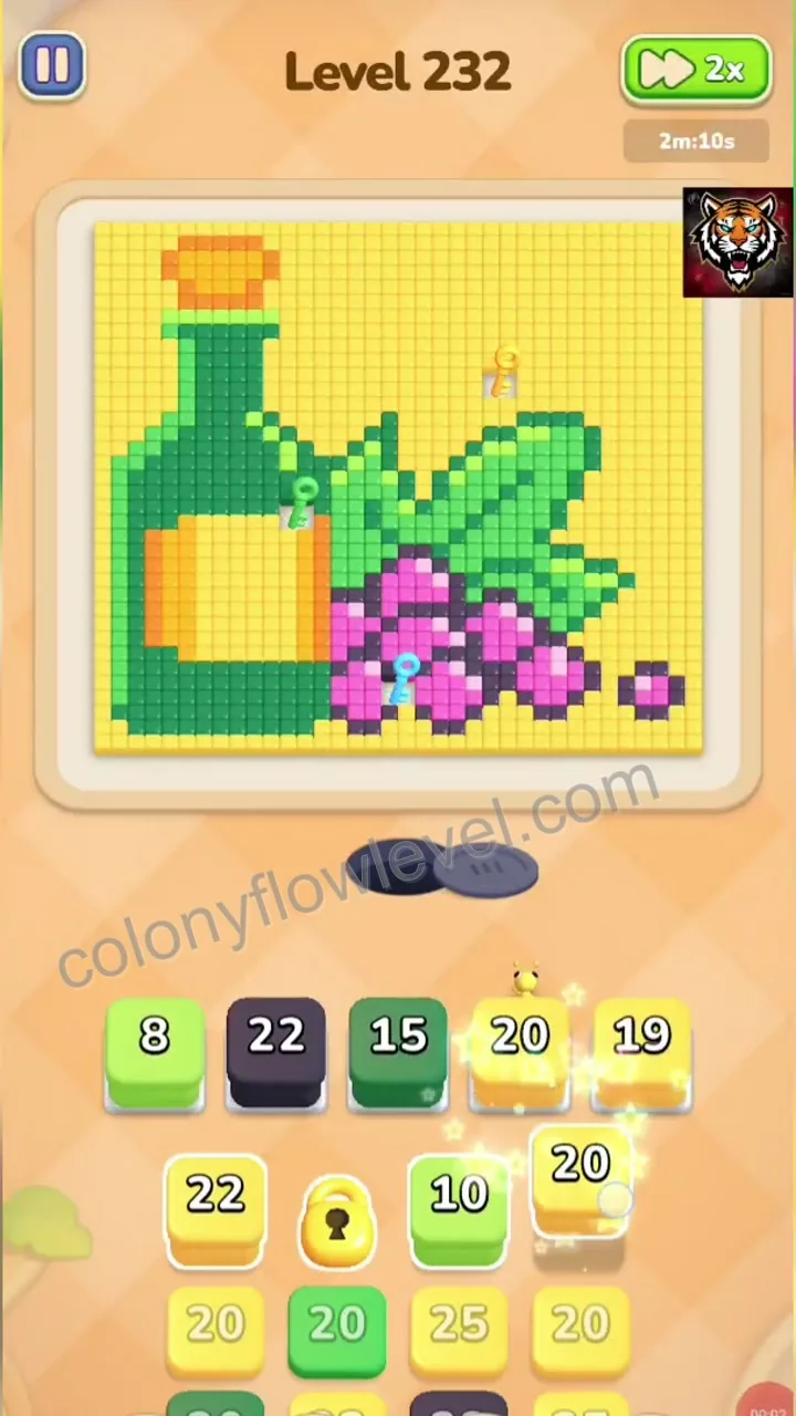 Colony Flow Level 232 step 2