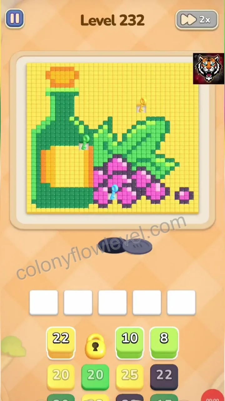 Colony Flow Level 232 step 1