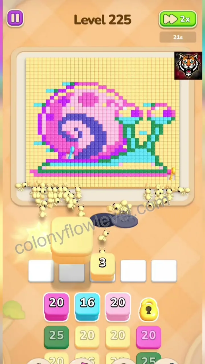 Colony Flow Level 225 step 2