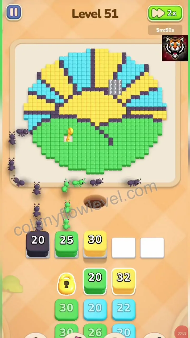 Colony Flow Level 51 step 2