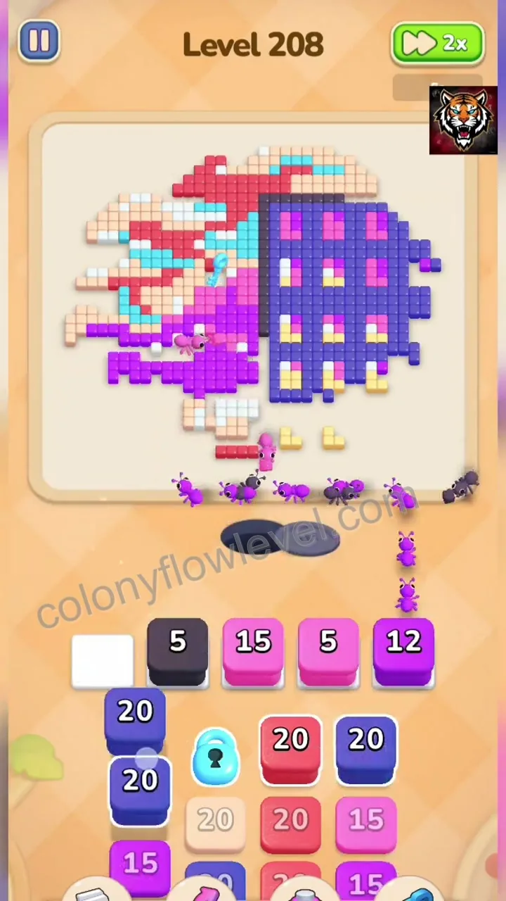 Colony Flow Level 208 step 4