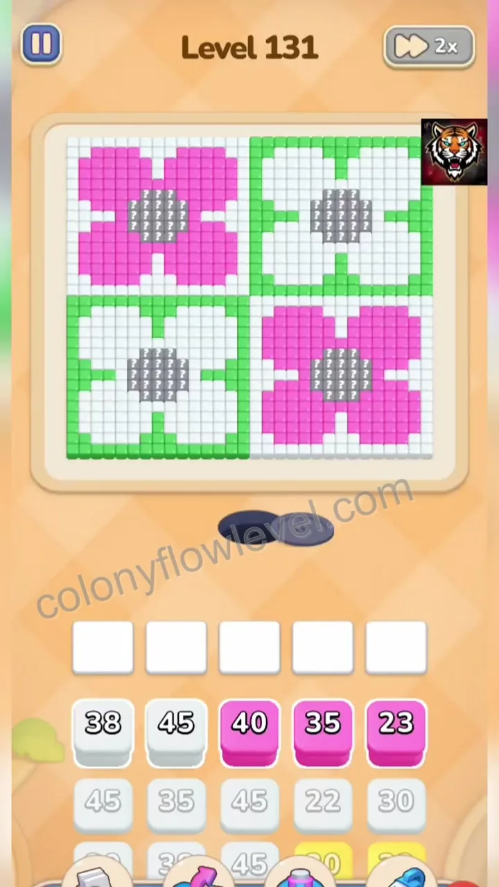 Colony Flow Level 131 step 1