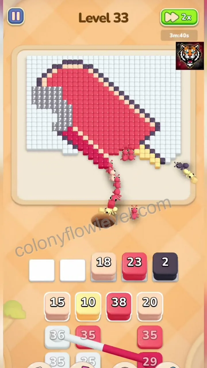 Colony Flow Level 33 step 4