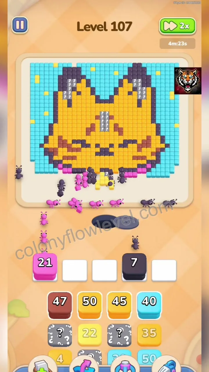 Colony Flow Level 107 step 3