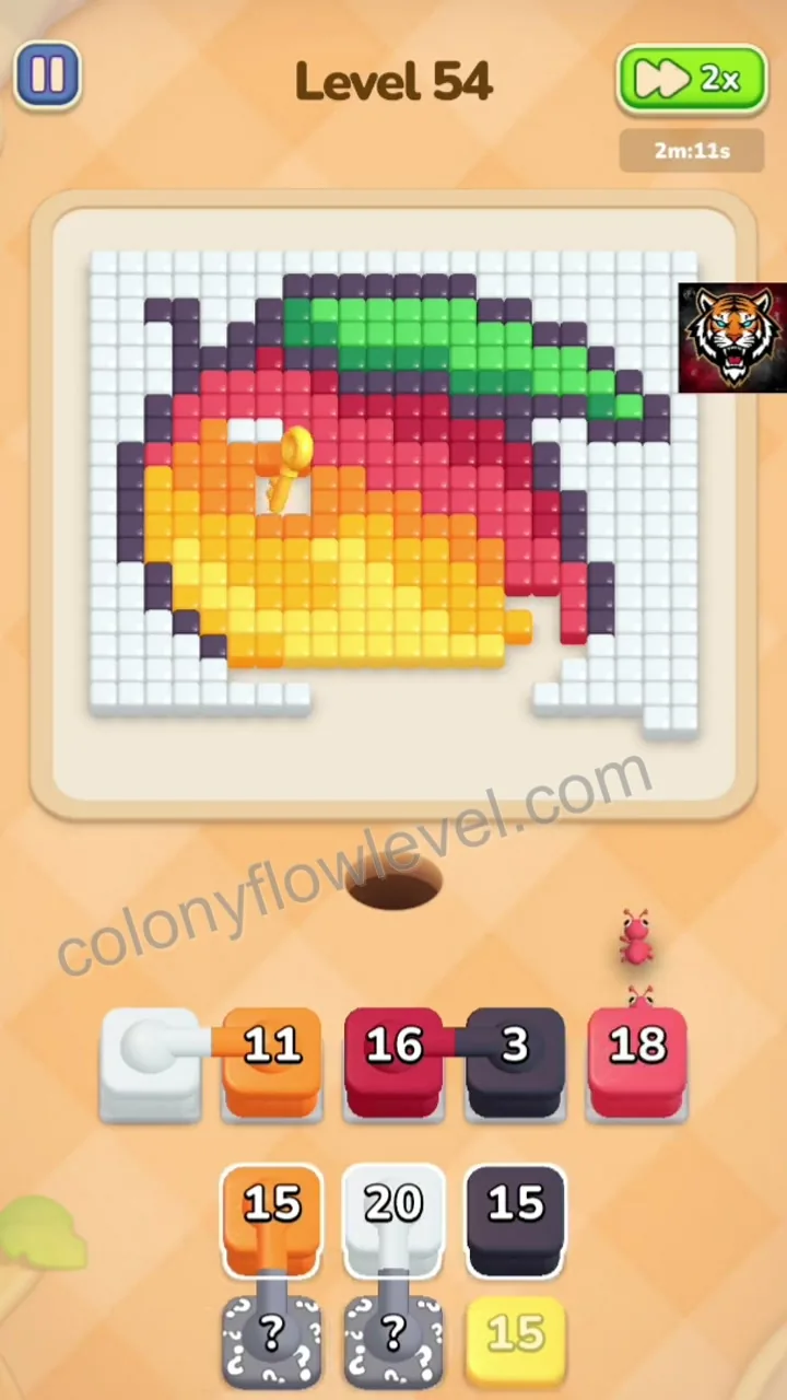 Colony Flow Level 54 step 3