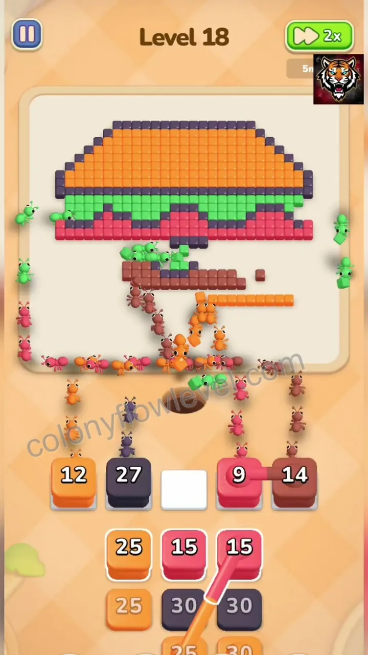 Colony Flow Level 18 step 4