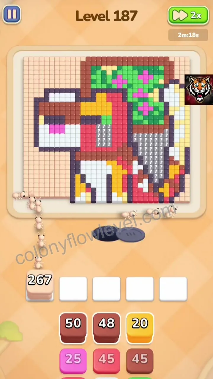 Colony Flow Level 187 step 2