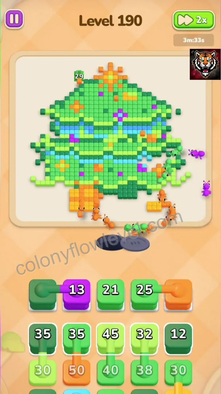 Colony Flow Level 190 step 3