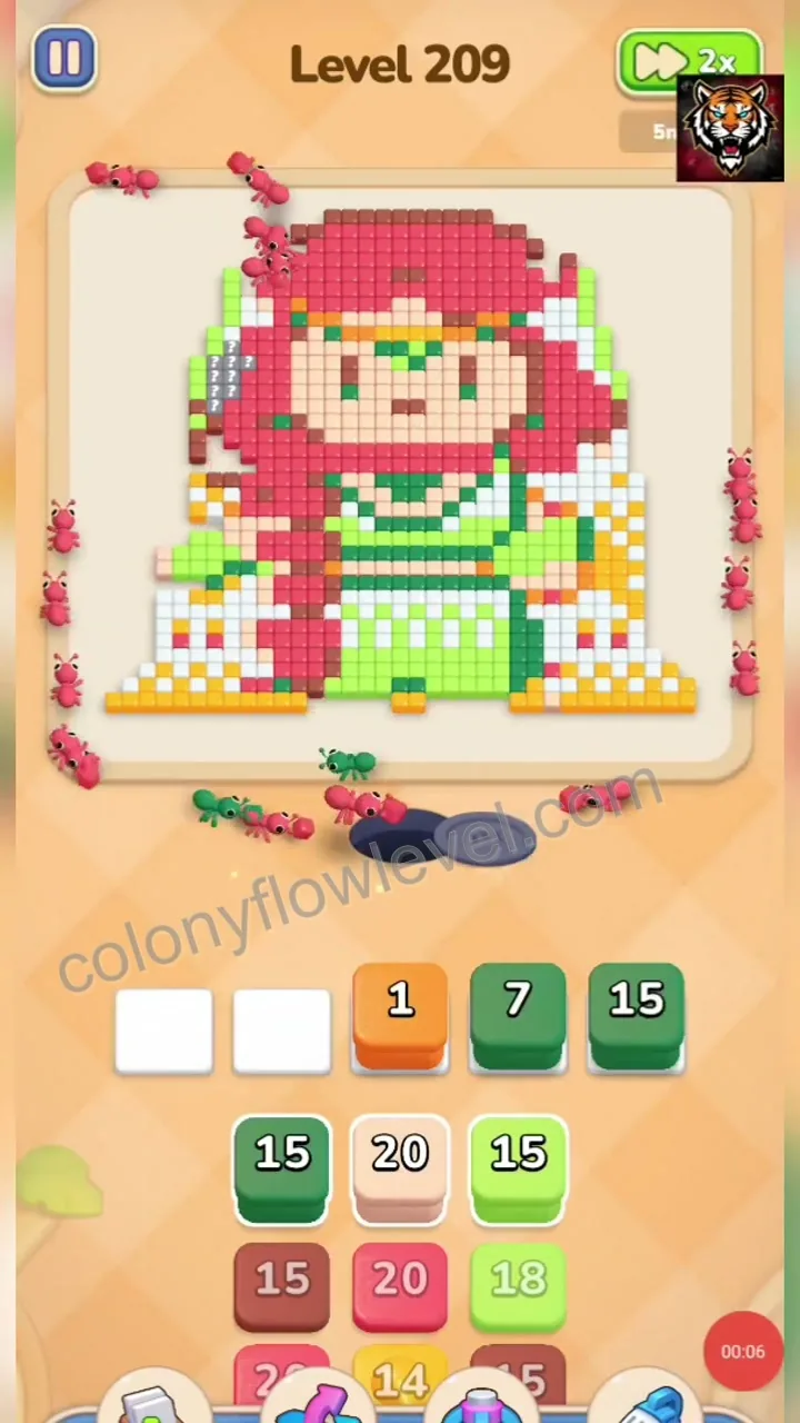 Colony Flow Level 209 step 2
