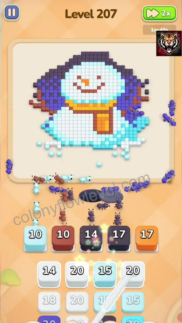 Colony Flow Level 207 step 4