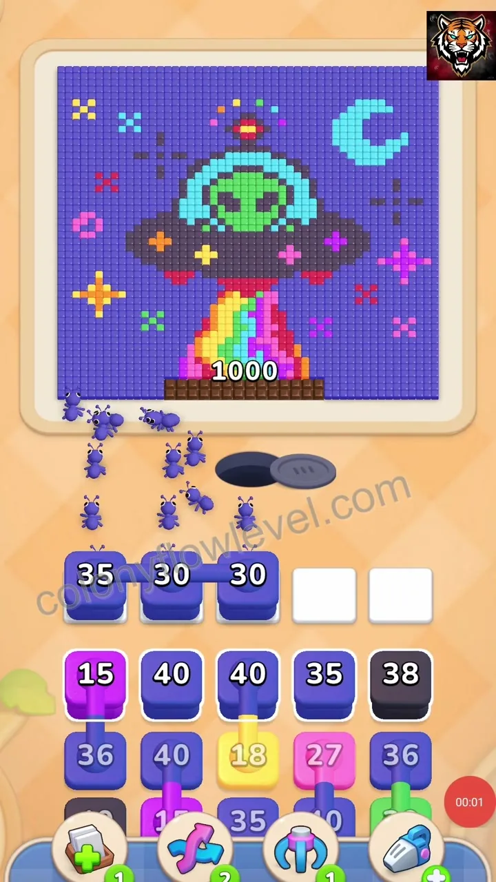 Colony Flow Level 240 step 2