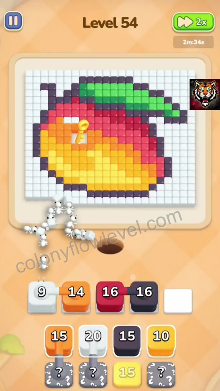 Colony Flow Level 54 step 2