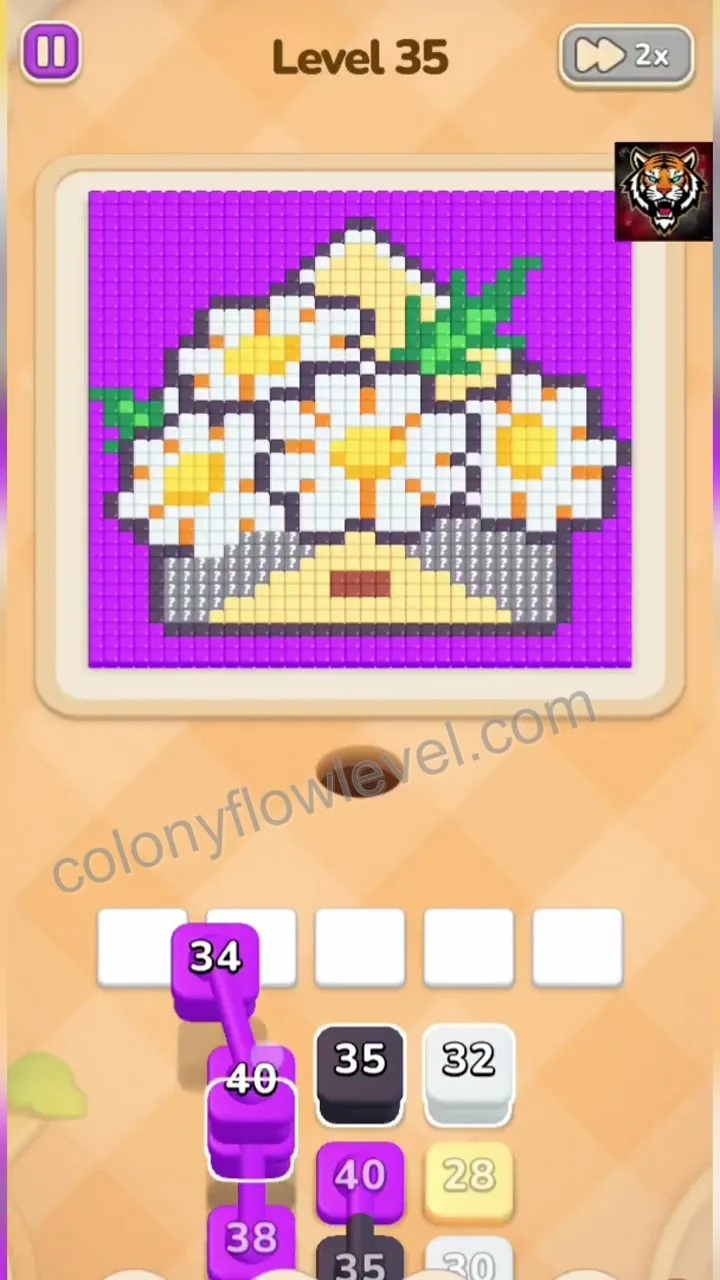 Colony Flow Level 35 step 1