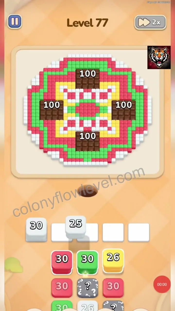 Colony Flow Level 77 step 1