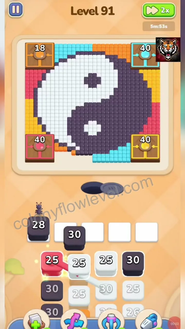 Colony Flow Level 91 step 2